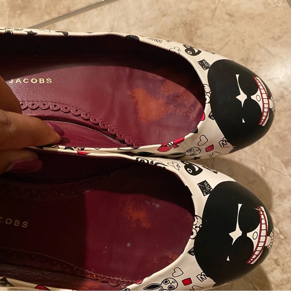 Patent leather flats Marc by Marc Jacobs White size 37 EU - Picture 7 of 10